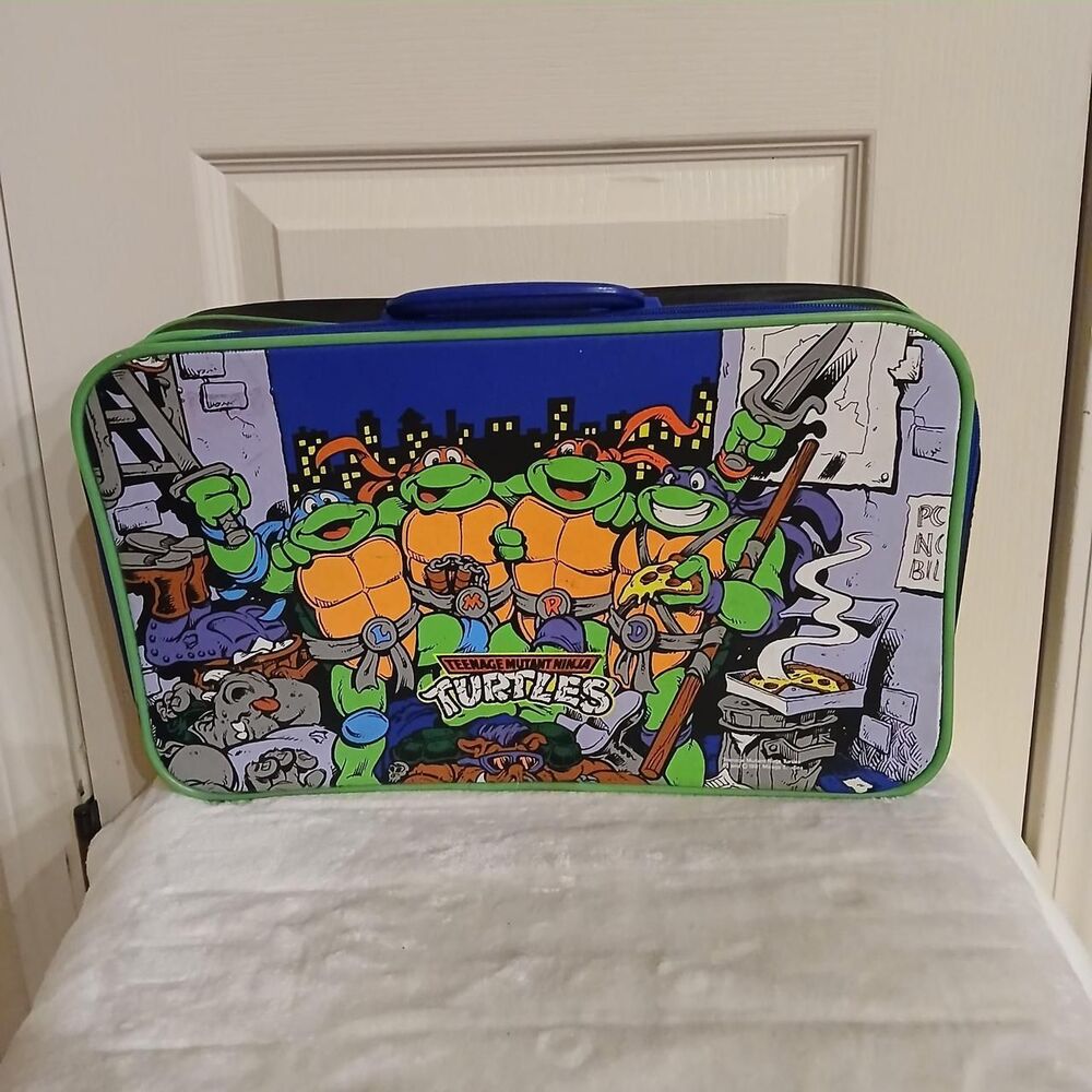 Vintage 91 Teenage Mutant Ninja Turtles TMNT 17x13 luggage bag suitcase carry on
